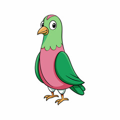 vector illustration of a pigeon