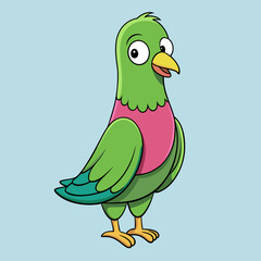 vector illustration of a pigeon