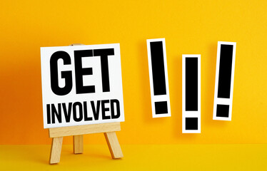 Get involved is shown using the text on banner