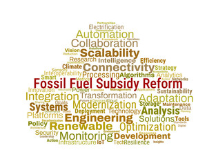 Fossil Fuel Subsidy Reform Word Cloud