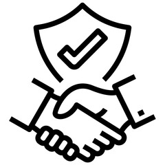 deal outline style icon