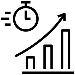 efficiency outline style icon