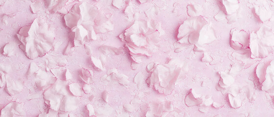 Obraz premium Delicate light pink cherry blossom textured background inspired by spring blooms