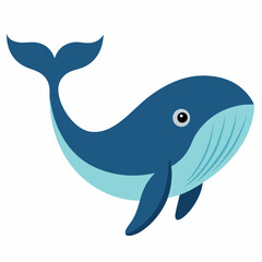 Fototapeta premium whale cartoon vector