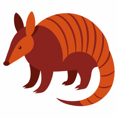 vector illustration of a armadillo