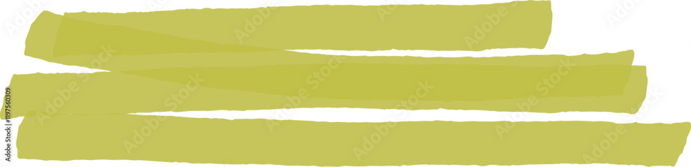 Poster parallel lime green marker strokes creating a vibrant and textured design element on a clean white b