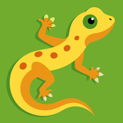 gecko cartoon vector art