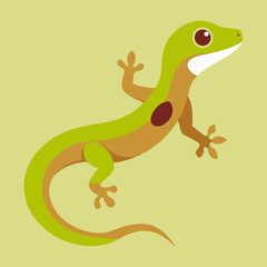 gecko cartoon isolated 