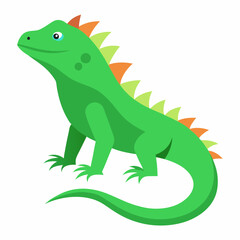 green iguana cartoon