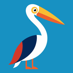 Fototapeta premium vector illustration of a pelican