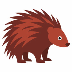 illustration of a porcupine