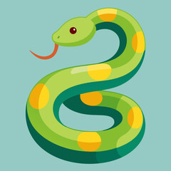 python snake vector art