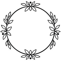 abstract floral frame