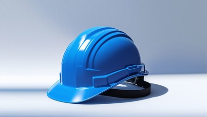 Fototapeta premium blue worker helmet 