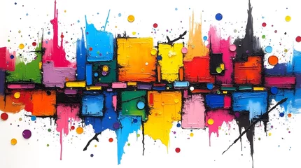 Colorful Abstract Skyline
