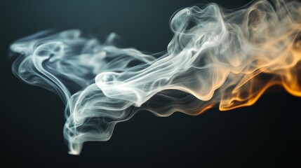 Abstract Smoke Patterns: Whimsical Dance of Color and Motion