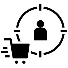 personalization glyph style icon