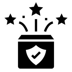 rewards glyph style icon