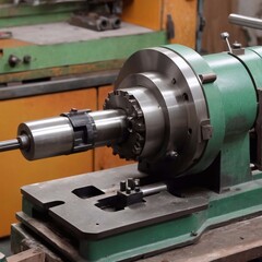 Fototapeta premium drilling machine in a workshop