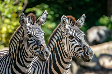 Image of a beautiful animals in zoo generative AI