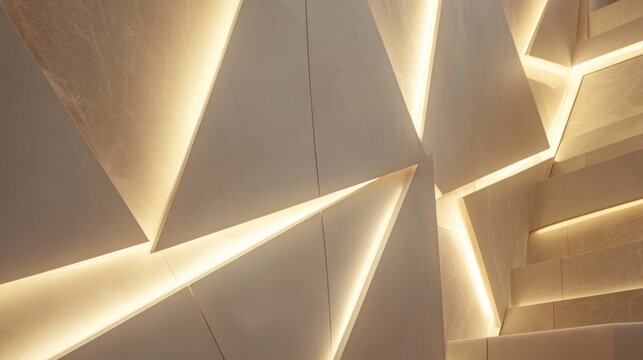 Geometric Architectural Design with Subtle Lighting