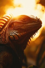Fototapeta premium Lizard's Head Close Up