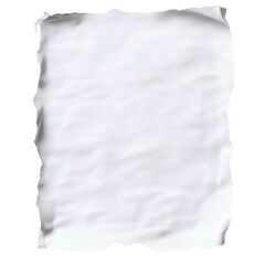 A single sheet of plain white paper on a clean white background for design and presentation purposes on white background , cut out.