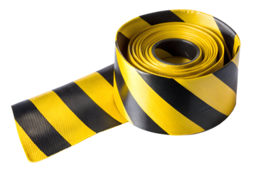 yellow ribbon isolated on white background