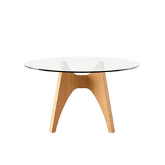 Modern table design with transparent background