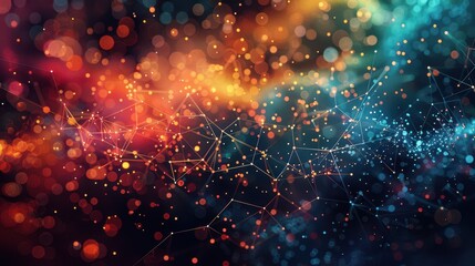 Obraz premium Spectral graph theory reveals the hidden colors of connectivity, painting networks with eigenvalues and eigenvectors in a mesmerizing display of structure.