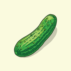 pickle  vegetable clip illustration design