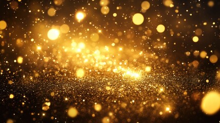 Yellow Lights on Dark Background