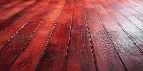 Wooden Floor Red Stain Close Up
