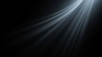 Dramatic Light Rays on Black Background - Abstract Light Effect