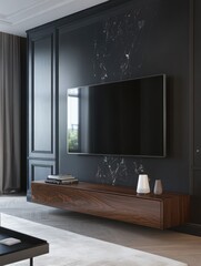Fototapeta premium Cozy living room with TV