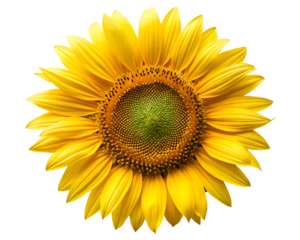 sunflower isolated on white background