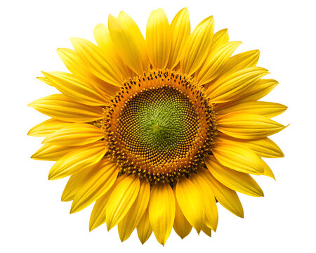 Fototapeta sunflower isolated on white background