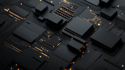black Abstract Technology Background