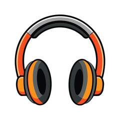 headphones vector, vector and illustration, vector style