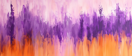 Abstract Palette Knife Painting with Vibrant Pastel Colors