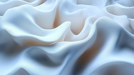 Obraz premium Soft, flowing fabric texture in gentle waves, creating a serene and calming atmosphere