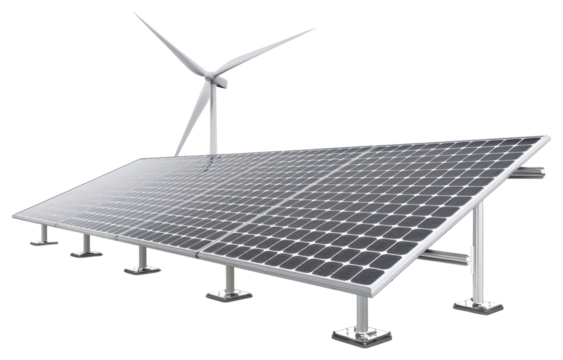 PNG Solar panel and wind turbine solar panels machine engine.