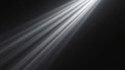 Dramatic Light Rays on Black Background - Cinematic Lighting Effect