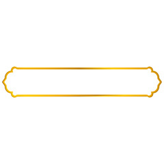 Aesthetic Islamic gold text frame