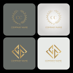 CC luxury typography letter logo. CC Creative style logo but still simple lettering and modern.