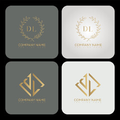 DL luxury typography letter logo. DL Creative style logo but still simple lettering and modern.
