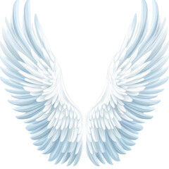 Obraz premium Elegant blue and Png angel wings clipart for creative projects and designs, art wings angel wings clipart vector clip art free, transparent background.