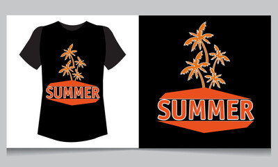 summer t shirt design illustrator vector free download