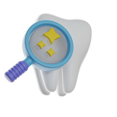 Fototapeta premium dental check-up for oral health. 3d illustration