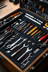 Fototapeta premium Toolbox with various tools